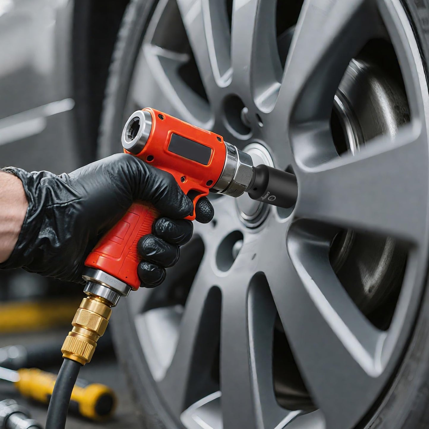 DISEN 19Pcs 1/2" SAE Impact Socket Set, Deep Sockets 3/8"- 1-1/2", 6-Point Cr-V & Alloy Steel, 1/2 Inches Drive Impact Socket Set,Rugged Construction, Enhanced Storage Case