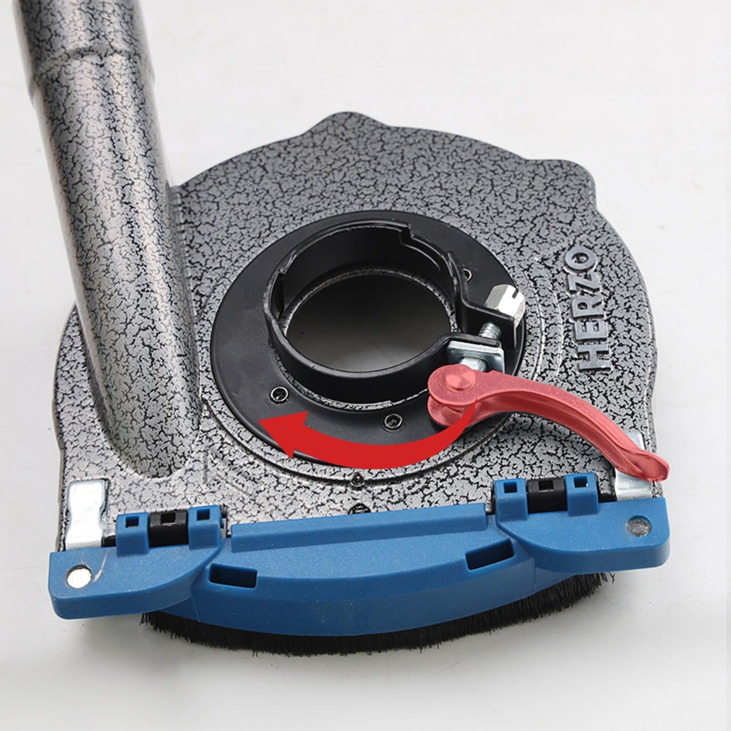HERZO Aluminum Dust Shroud for Angle Grinder 4.5 inch and 5 Inch, Includes 5Inch Diamond Grinding Cup Wheel