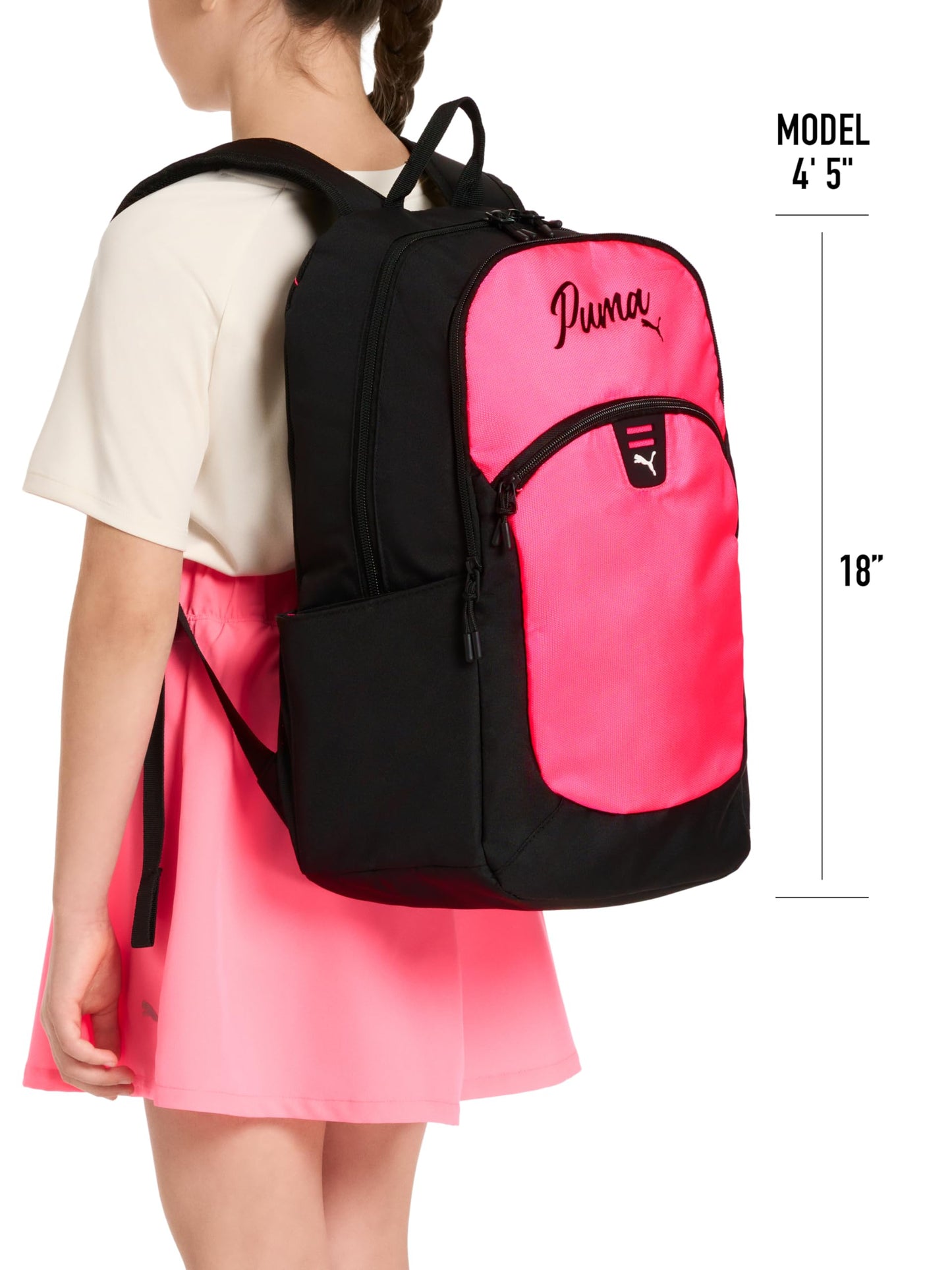 PUMA Unisex Kid's Rally Backpack, White/Safe Lake/Lilac, Large