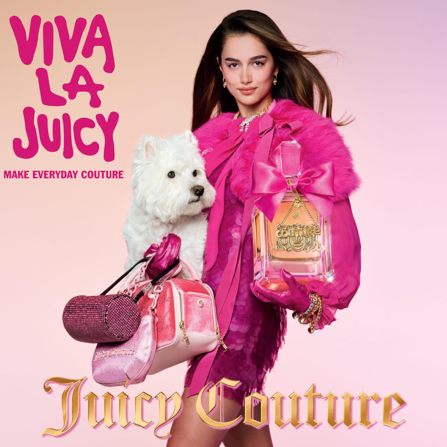 Juicy Couture Viva La Juicy Eau De Parfum, Women's Perfume with Notes of Mandarin, Gardenia & Caramel, Floral & Sweet, EDP Spray, 3.4 fl oz