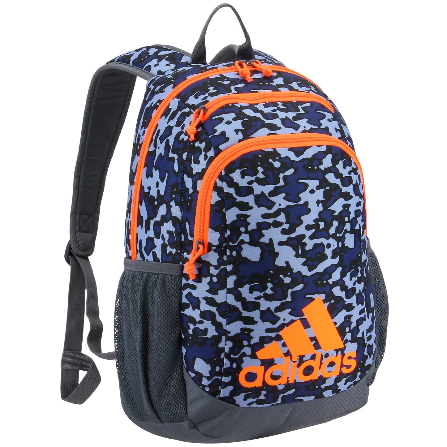 adidas Creator Backpack Discontinued, Flow Blur/Onix Grey/Signal Orange, One Size