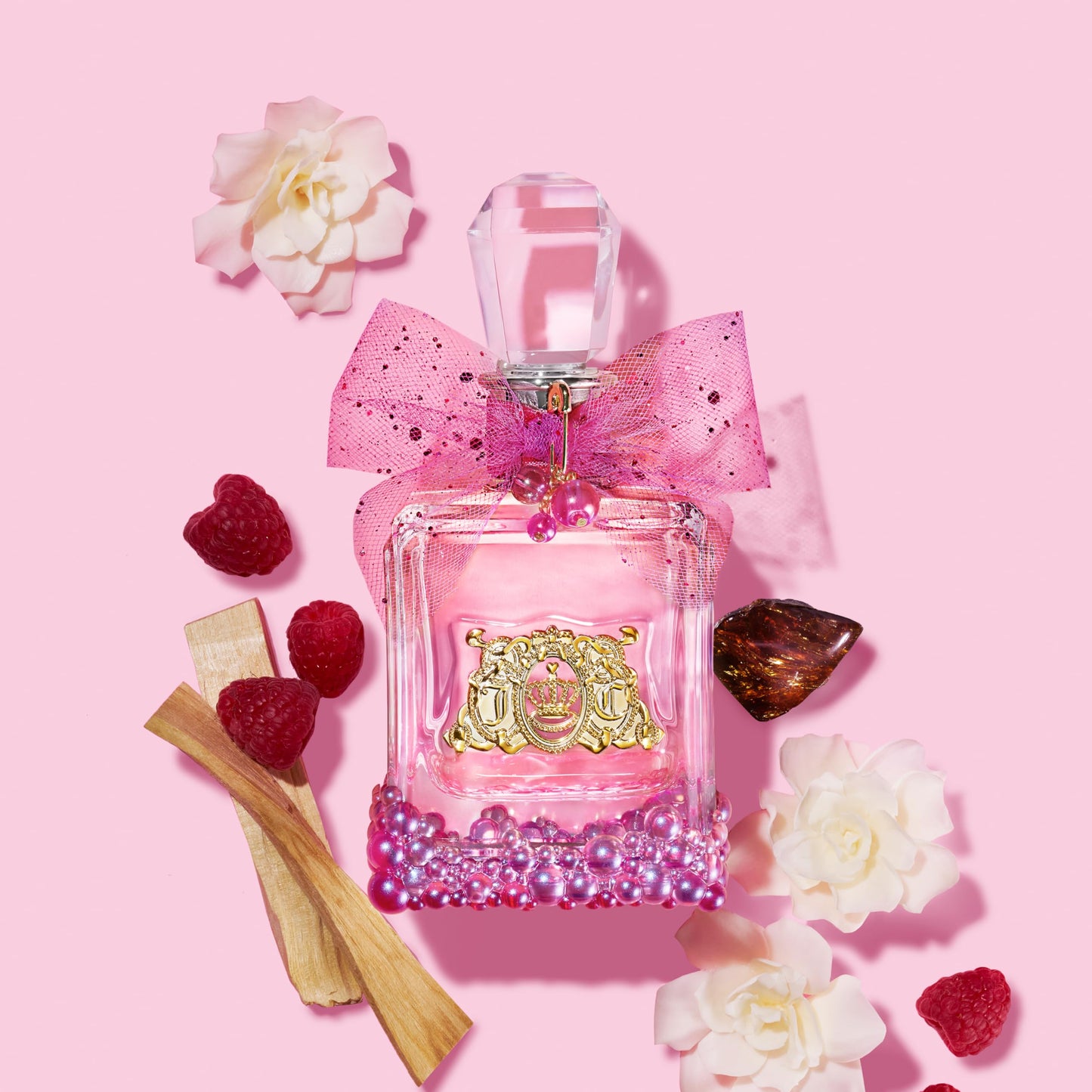 Juicy Couture Viva La Juicy Le Bubbly Eau De Parfum, Luxury Women's Perfume with Notes of Champagne Inspired Pink Berries, Gardenia, Jasmine & Amber - Fruity & Sweet, EDP Spray, 3.4 Fl Oz