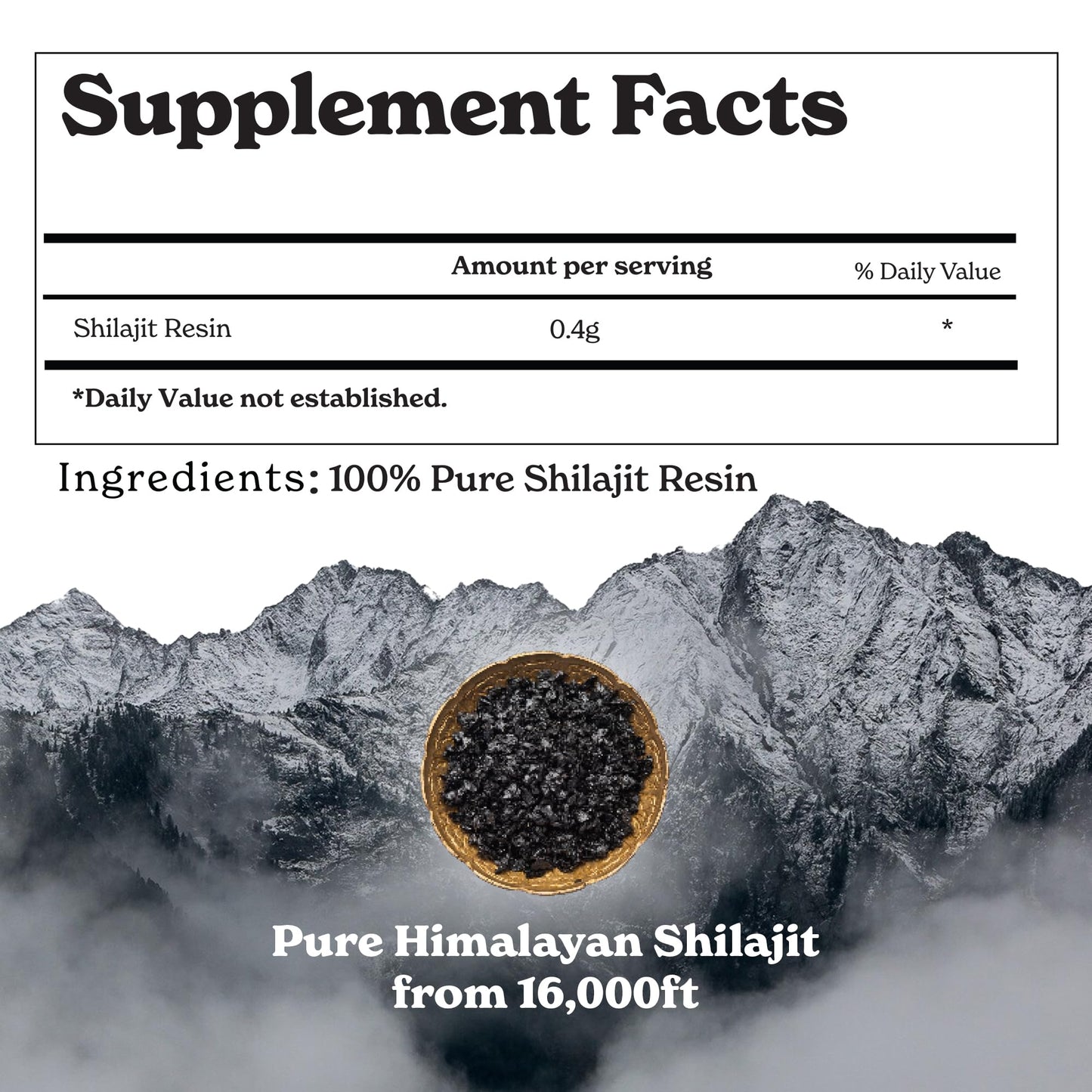 Better Alt Pure Himalayan Shilajit Resin | High Potency for Men & Women | 75 Servings for Stamina and Muscle Building, 85+ Trace Minerals, 75% Fulvic Acid, with Lab Test Report, 400mg