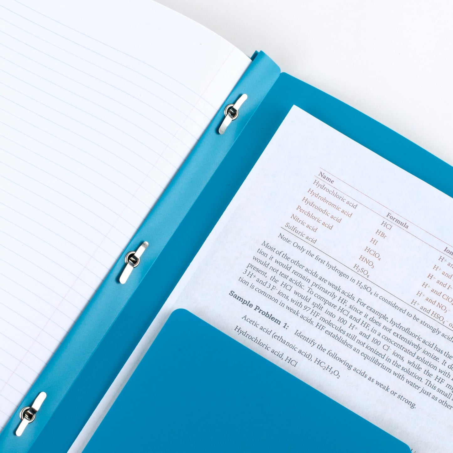 Five Star 2-Pocket Folder + Study App, 4 Pack, Plastic Folder with Prong Fasteners and Customizable Clear Cover, Holds 8-1/2" x 11" Paper, White, Purple, Yellow, Blue (340220B-ECM)