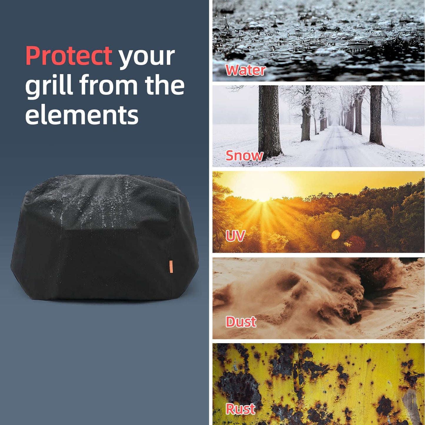 Waterproof Cover for Ninja Woodfire Pro Premium XL Outdoor Grill, Outdoor Grill Accessories for Ninja Wood Fire Smoker Air Fryer OG900/800 Series, Windproof with Drawstring Closure (Cover Only)