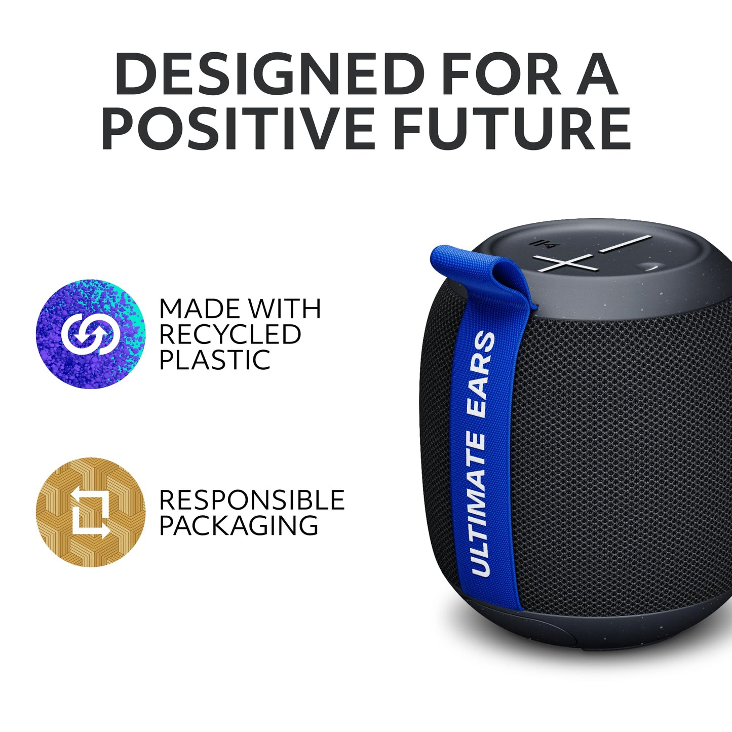 Ultimate Ears WONDERBOOM Play Portable Waterproof Bluetooth Speaker, Dustproof Floating Speaker with 131ft (40m) Range, Black