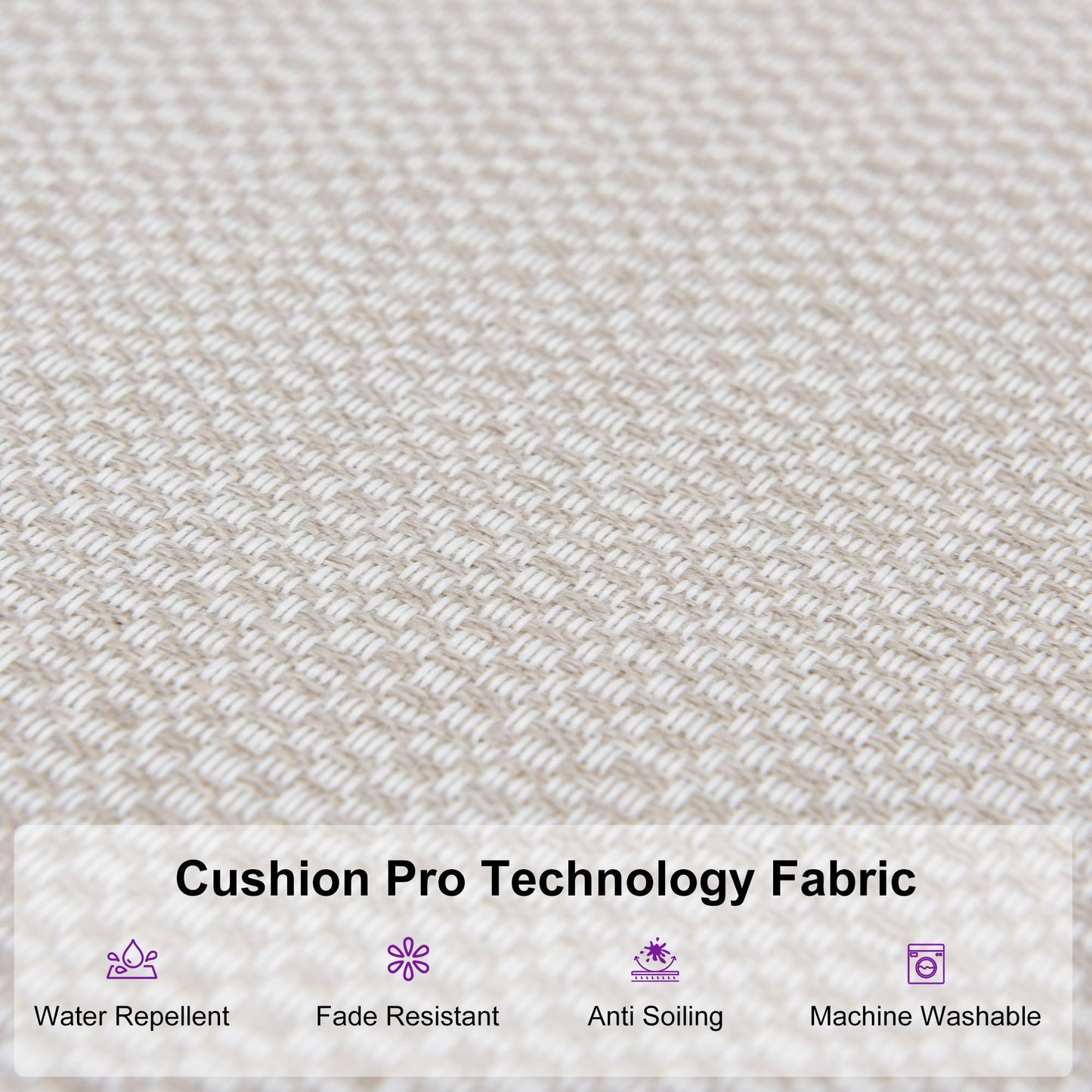 PURPLE LEAF 9 Pieces Outdoor Dining Set All Weather Wicker Patio Dining Set with Square Aluminum Table and Modern Armrest Dining Chairs for Garden Deck Backyard Kitchen, Champagne