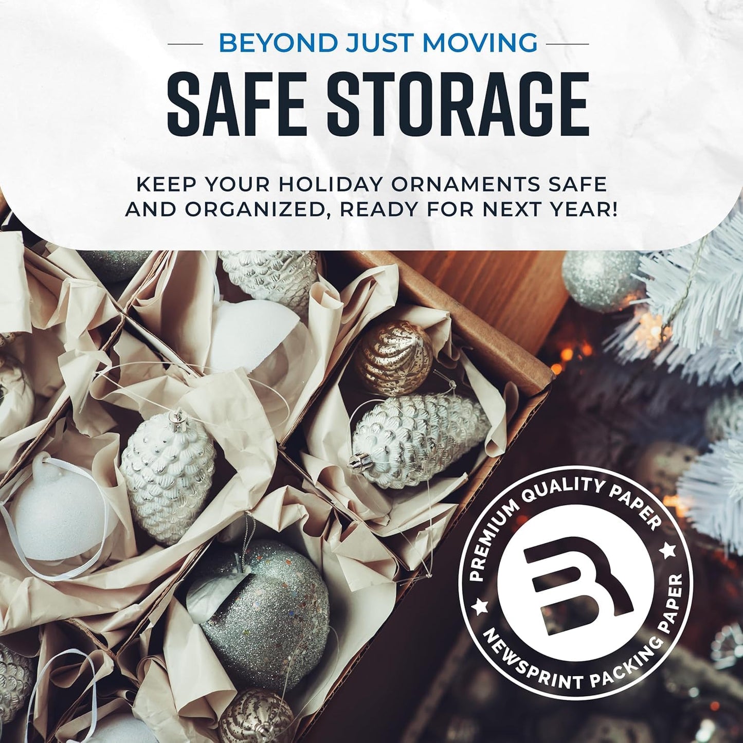 Bryco Goods Newsprint Packing Paper Sheets for Moving - 10lb - 320 Sheets of Newspaper Paper - Wrapping and Protecting Fragile Items, Box Filler, Shipping Supplies - 27" x 17" - Made in the USA