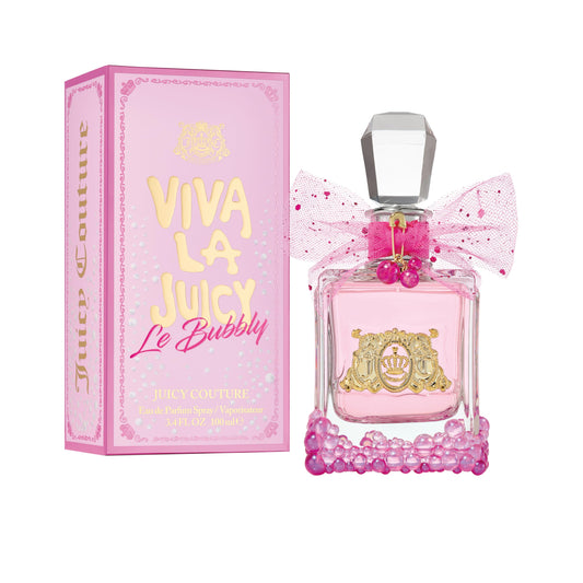 Juicy Couture Viva La Juicy Le Bubbly Eau De Parfum, Luxury Women's Perfume with Notes of Champagne Inspired Pink Berries, Gardenia, Jasmine & Amber - Fruity & Sweet, EDP Spray, 3.4 Fl Oz