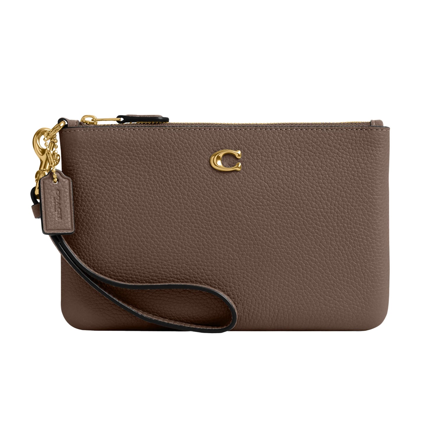 COACH Small Wristlet, B4/Dark Stone