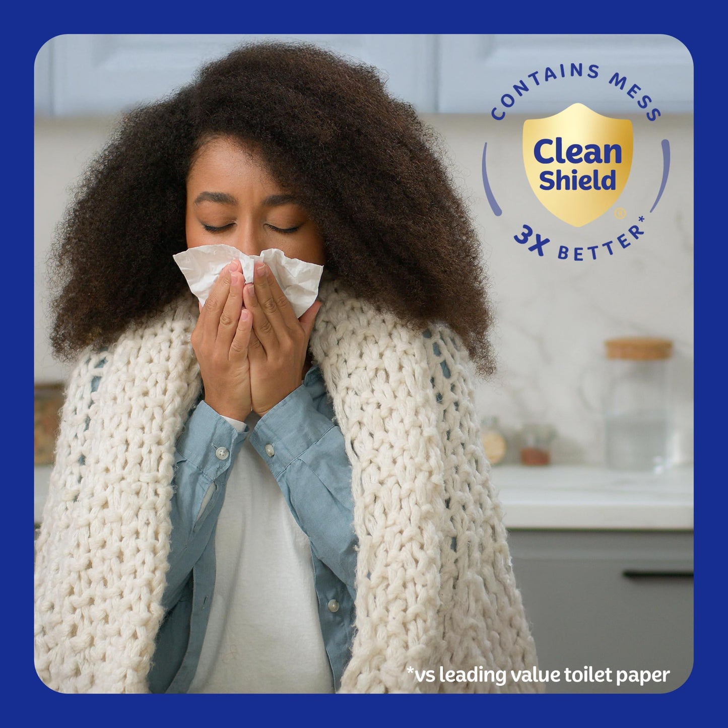 Kleenex Ultra Soft Facial Tissues, 4 Cube Boxes, 60 Tissues per Box, 3-Ply (240 Total), Packaging May Vary