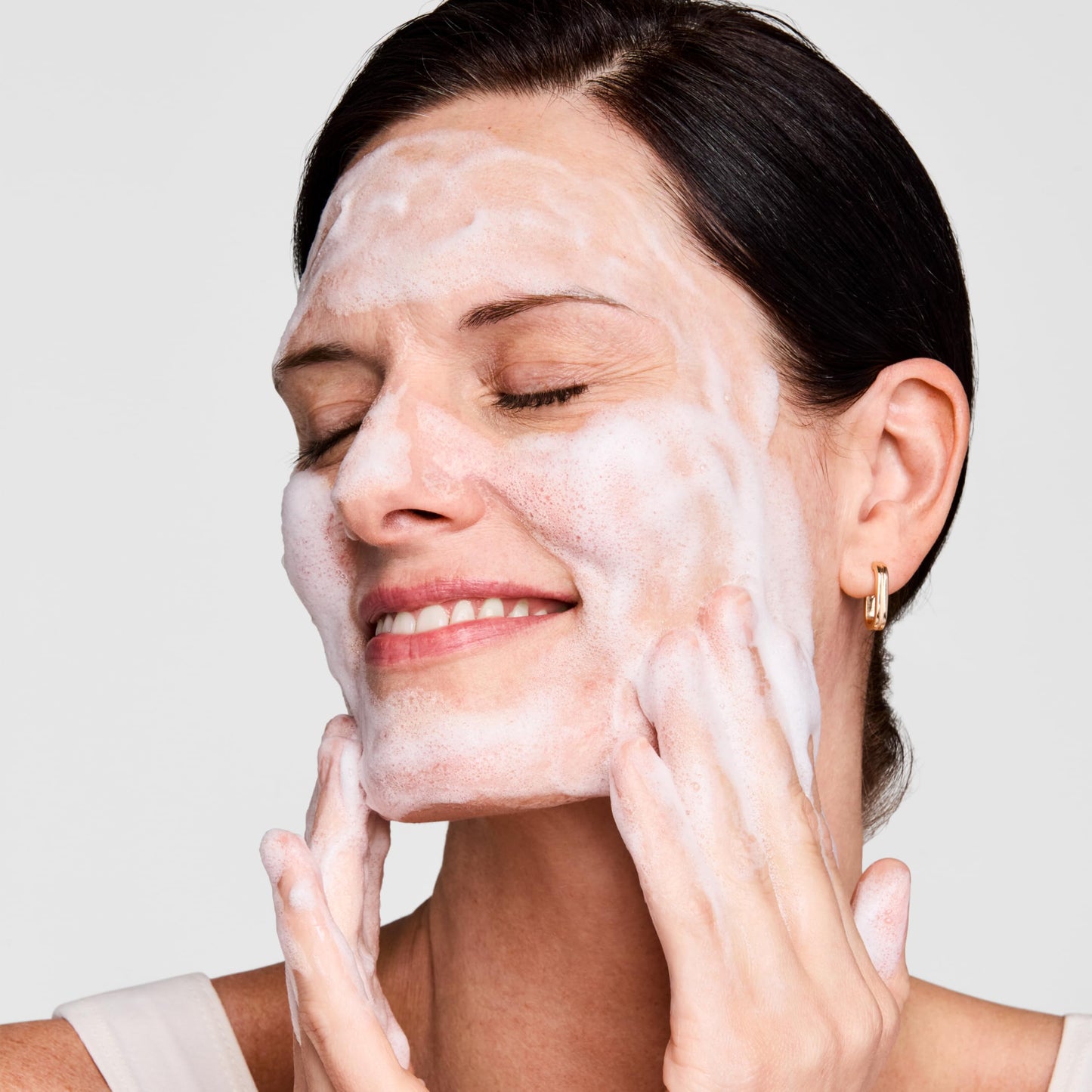 Estée Lauder Perfectly Clean Multi-Action Foaming Face Cleanser/Purifying Face Mask, 5.0 fl oz, for Normal/Combination Skin