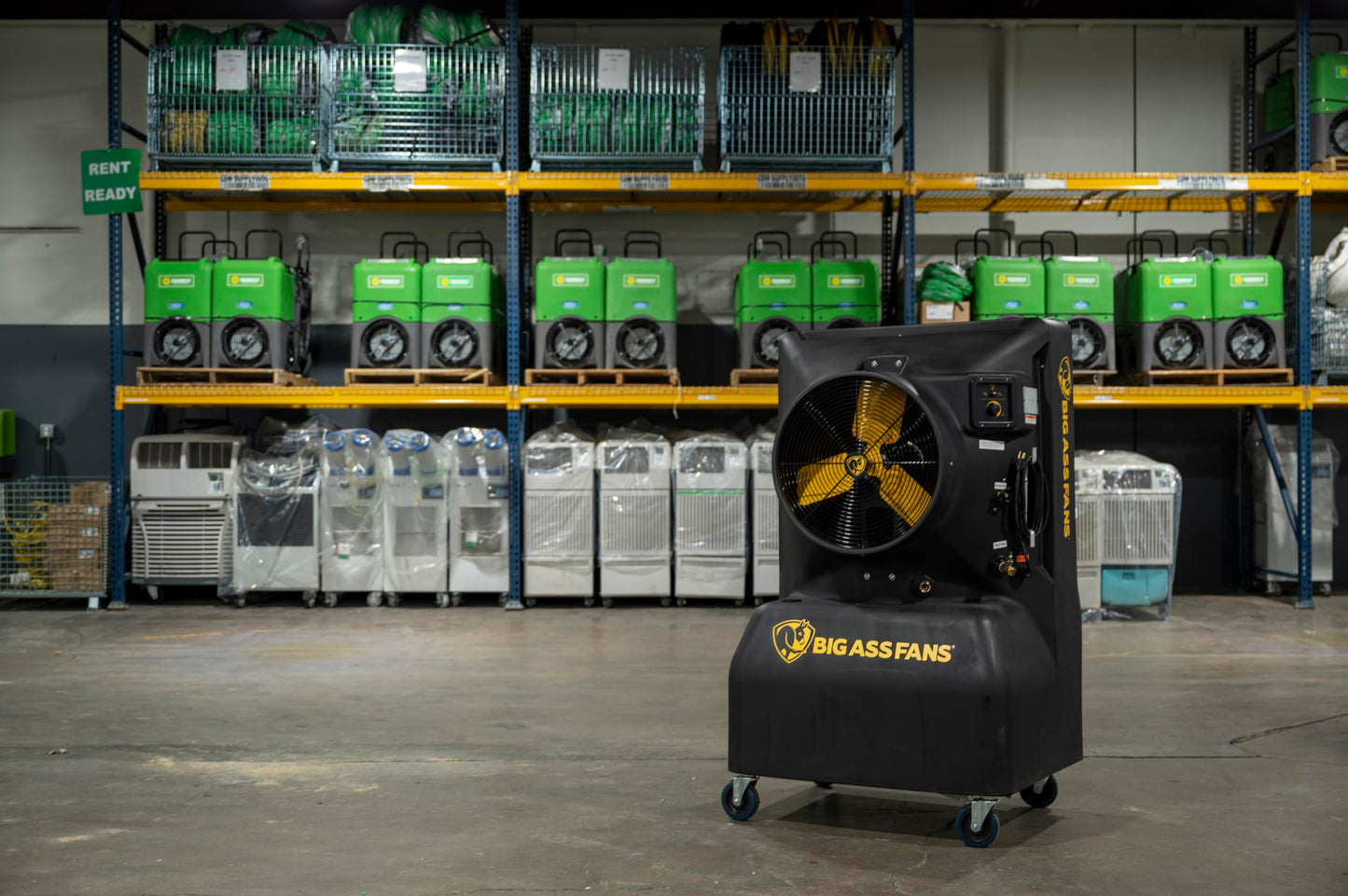 Big Ass Fans - Cool-Space 350 - Portable Evaporative Swamp Cooler, Indoor and Outdoor Use, 16 Gallon Capacity, Variable Speed for Ultimate Cooling in Workshops and Garages