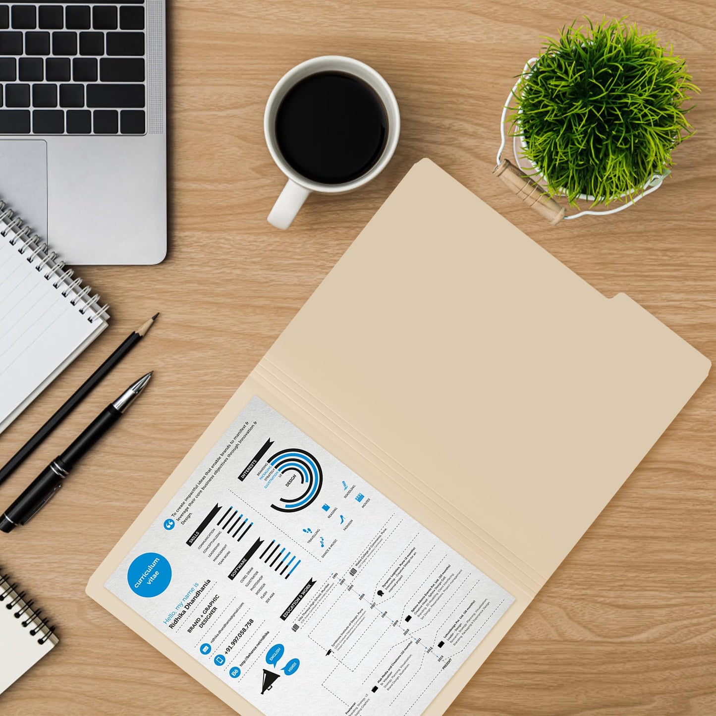 pmybupo 100PC Manila File Folder 1/3 Cut Tab Letter Size,Great for Organizing and Easy File Storage,Per Box