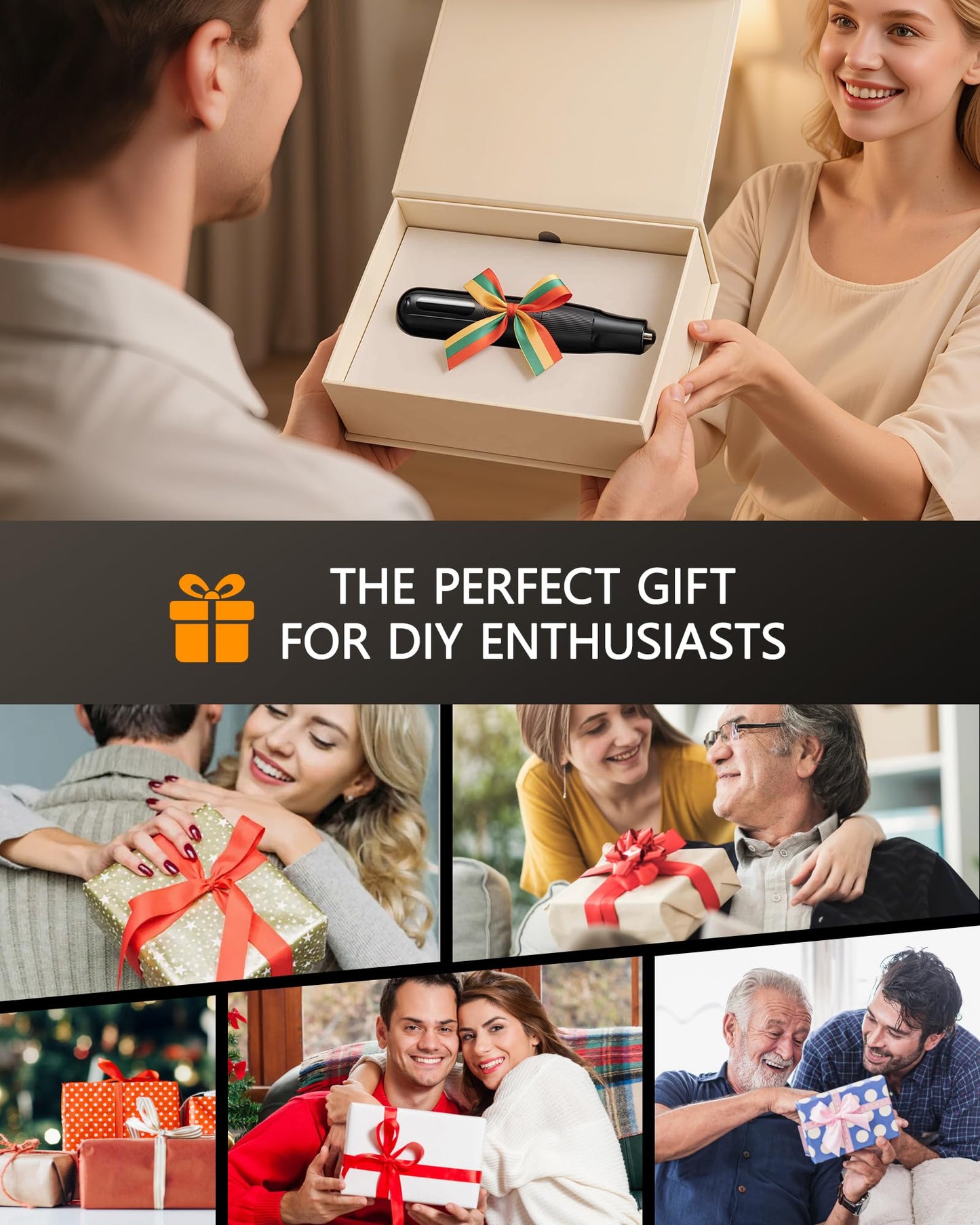 Cordless Rotary Tool, 8V Multi Tool with Auto-Lock Chuck & 5 Speed, 23,000RPM Rechargeable Engraver Kit with 62 Accessories, for Sanding, Polishing, Drilling, Carving, DIY Crafts