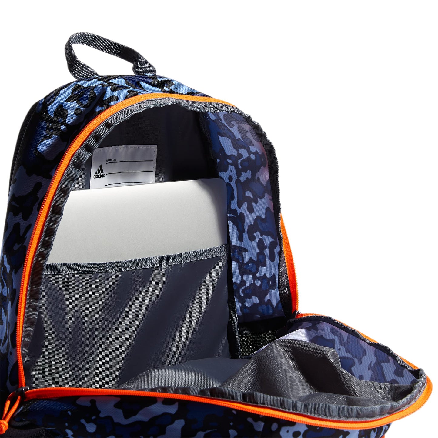 adidas Creator Backpack Discontinued, Flow Blur/Onix Grey/Signal Orange, One Size