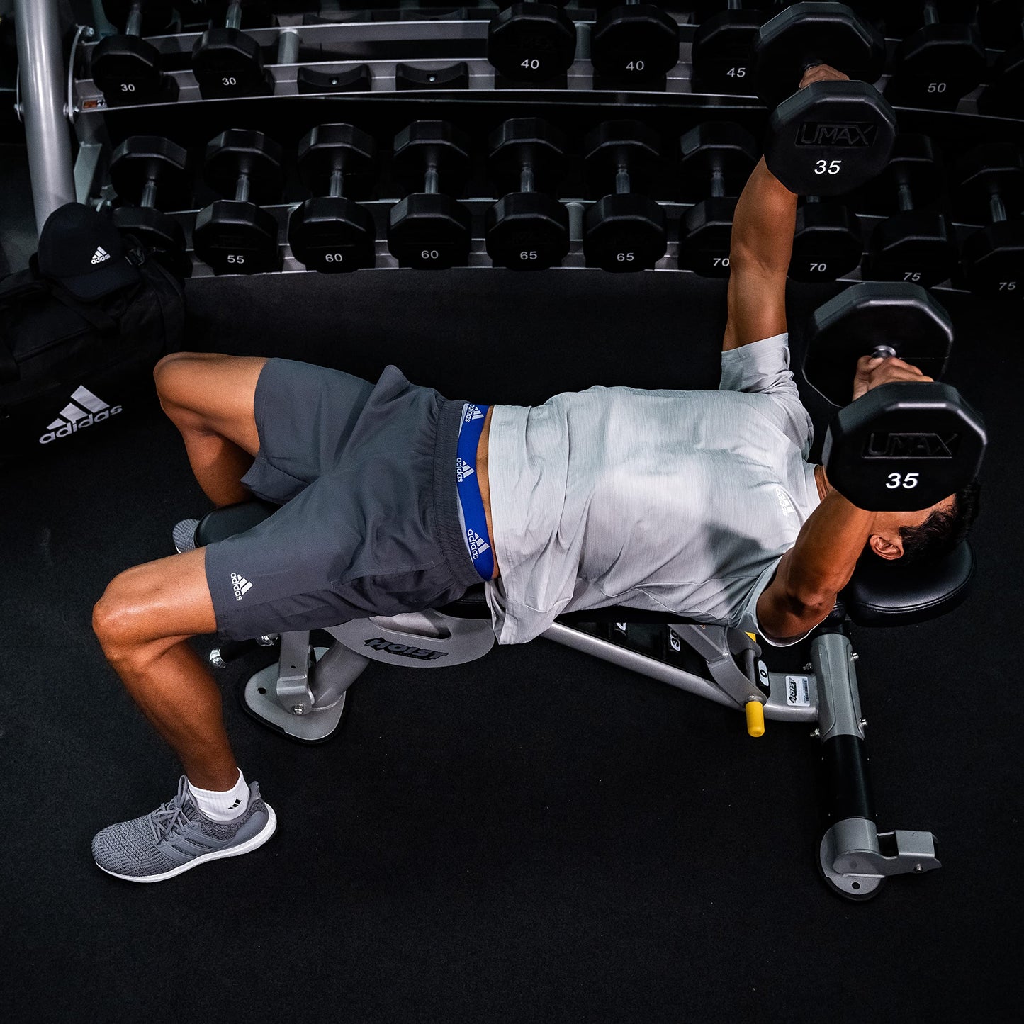 adidas Men's Cushioned No Show Socks Low Profile with Arch Compression (3-Pair), Black/Onix Grey/White, Large