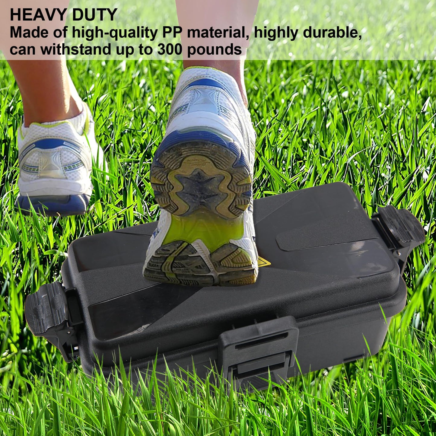 DIQMIAQ Outdoor Electrical Box Waterproof IP54 Black Outdoor Extension Cord Cover(Inner 6.5 x 3.5 x 2.2inch), Wall-Hangable Waterproof Box for Plug, Halloween, Christmas String Lights (1 PCS Black)