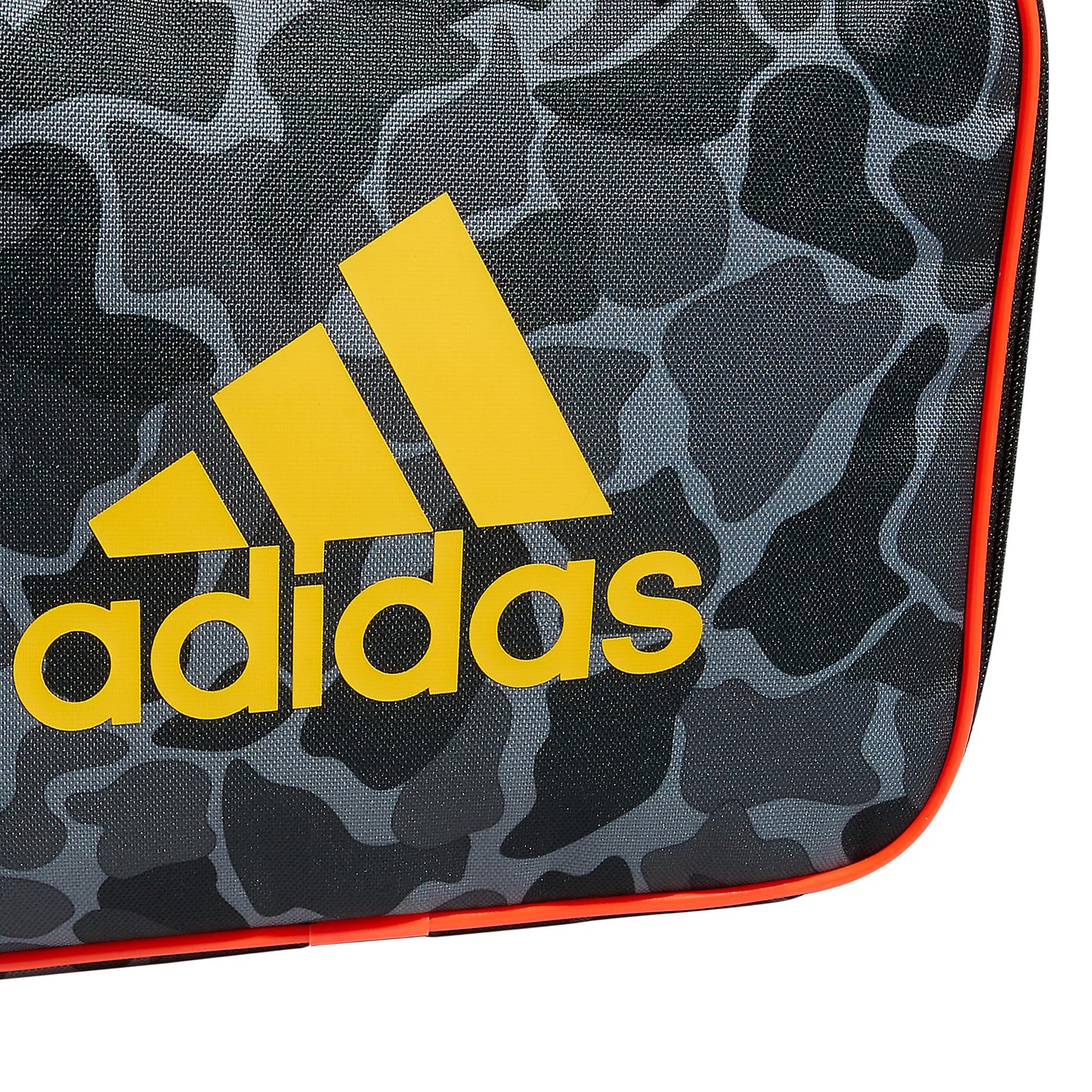 adidas Foundation Insulated Lunch Bag for Men and Women, Nomad Camo Grey/Solar Gold/Solar Red