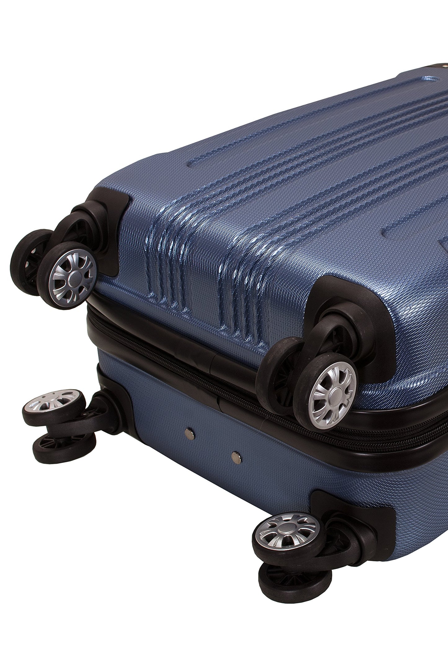 Rockland London Hardside Expandable Luggage with Spinner Wheels, Blue, Carry-On 20-Inch