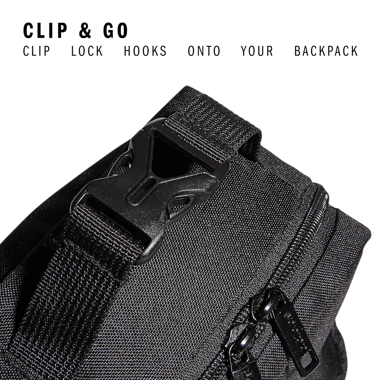 adidas Santiago Lunch Bag Cooler for Women and Men, Insulated Food Container Box with Mesh Pocket, Black/White/2.0, One Size