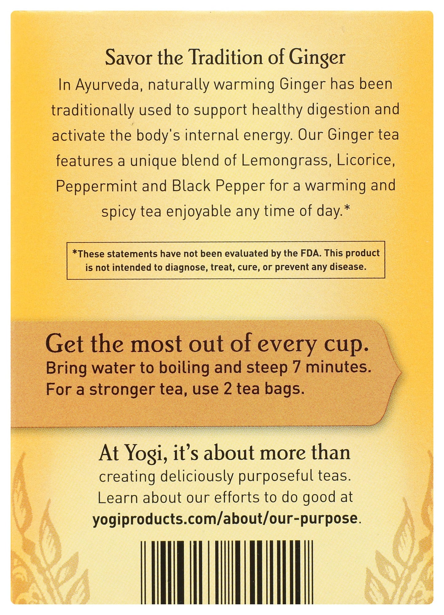 Yogi Tea, Ginger, 1.12 Ounce