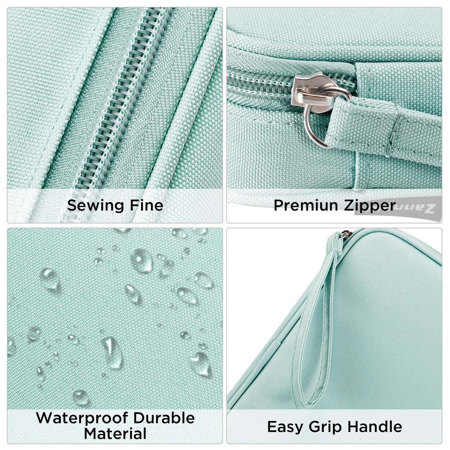 Zannaki Big Capacity Storage Pouch Marker Pen Pencil Case Simple Stationery Bag Box Art Tool & Sketch Storage Boxes for Bullet Journal Middle High School Office College Student Girl Women Adult Teen