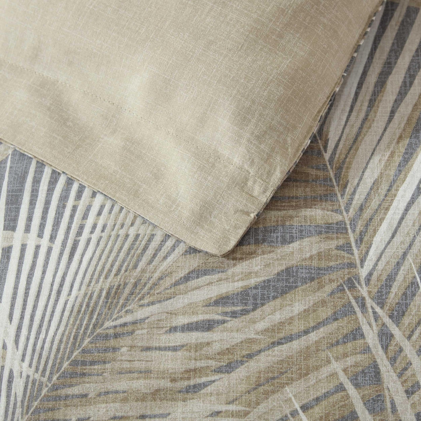 Tommy Bahama - Queen Comforter Set, Cotton Bedding with Matching Shams & Bedskirt, Medium Weight Bedding Set for All Seasons (Raffia Palms Brown, Queen)